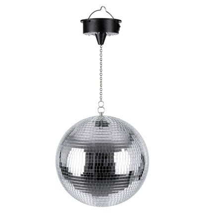 40 cm Disco Ball with Motor & Multicolour LED Lights