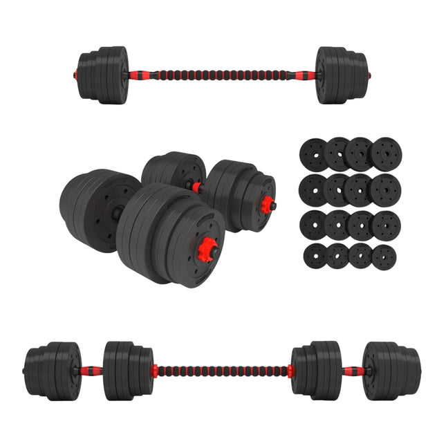 40kg Adjustable Barbell & Dumbbell Set for Home Gym
