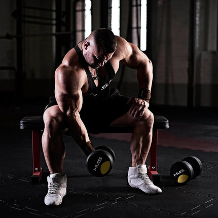 42.5 kg Rubber Dumbbell – Home Gym Equipment