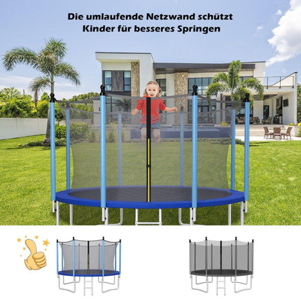 Ø427 cm trampoline safety net for garden trampolines replacement net inside black