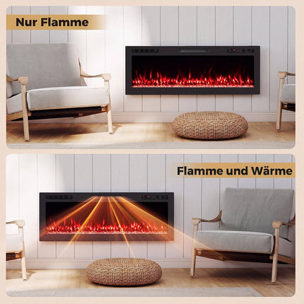 42" Electric Fireplace with Smart Control & Heater