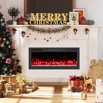 42" Electric Fireplace with Smart Control & Heater