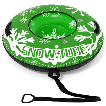 42" Heavy-Duty Inflatable Snow Tube with Tow Strap