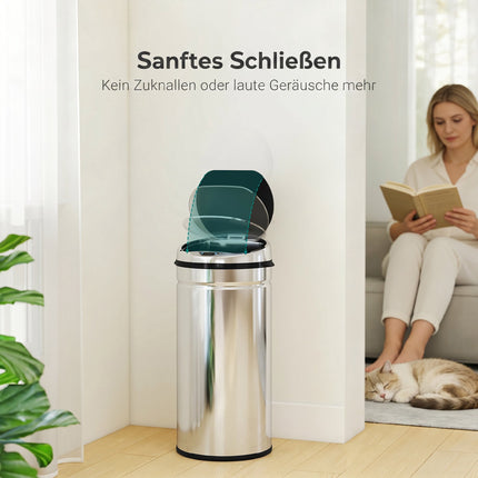 42L Stainless Steel Sensor Bin with Infrared, Kitchen Use