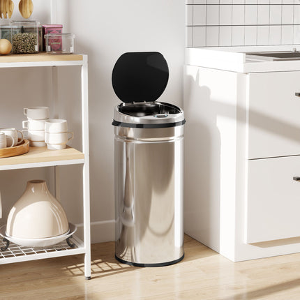 42L Stainless Steel Sensor Bin with Infrared, Kitchen Use
