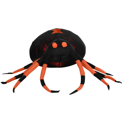Large 43 Cm inflatable spider with LED lights for Halloween