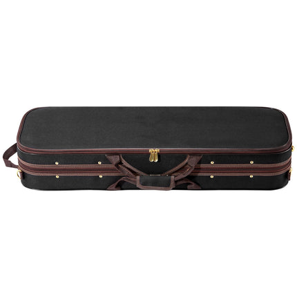 4/4 Oblong Violin Case With Hygrometer, Shoulder Straps