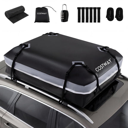 450L Car Roof Box, Waterproof PVC, Anti-Slip Mat, Lock