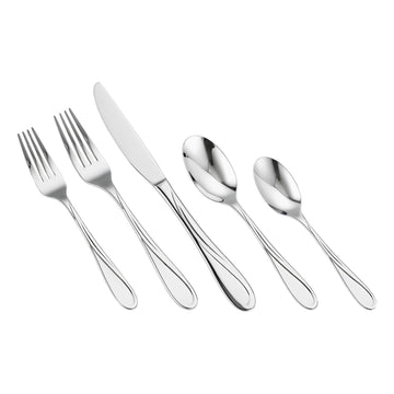 45-Piece Flatware Set, 18/10 Stainless, Service for 8