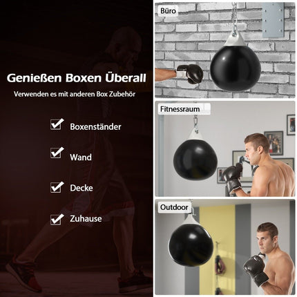 45 cm Water-Filled Punching Bag with Adjustable Chain