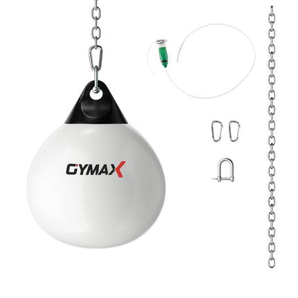 Ø45 cm Water Punching Bag 50 kg Boxing Punching Bag with Adjustable Metal Chain White