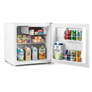 46L Mini Fridge with Adjustable Cooling & Reversible Door