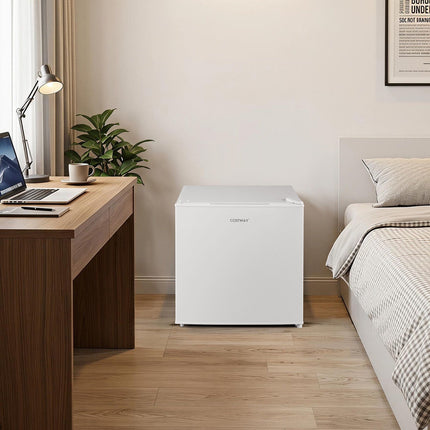 46L Mini Fridge with Adjustable Cooling & Reversible Door