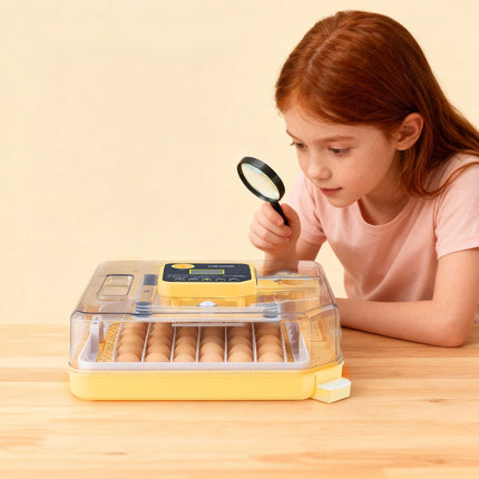 48-Egg Incubator with Auto Turner, LED Candler, Humidity