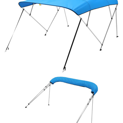 4 Bow Boat Bimini Top, 600D Polyester, 96 in