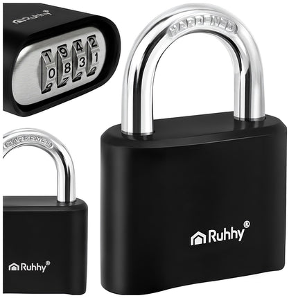 4-Digit Steel Combination Padlock, 50mm Security