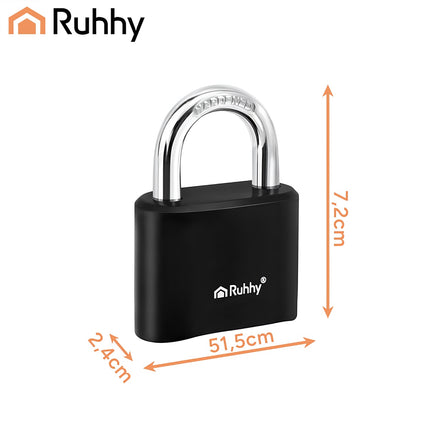 4-Digit Steel Combination Padlock, 50mm Security