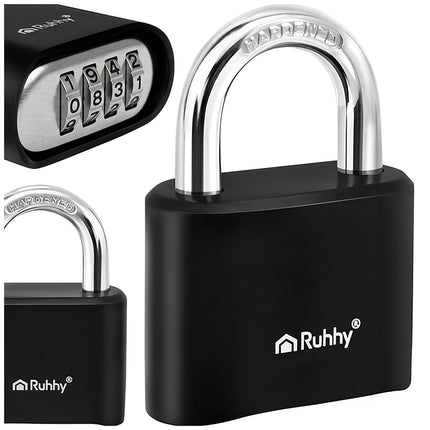 4-Digit Steel Combination Padlock, 50mm Security