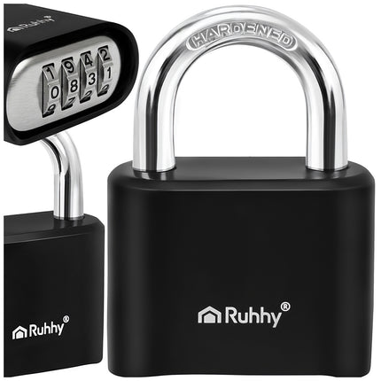 4-Digit Steel Combination Padlock, 50mm Security