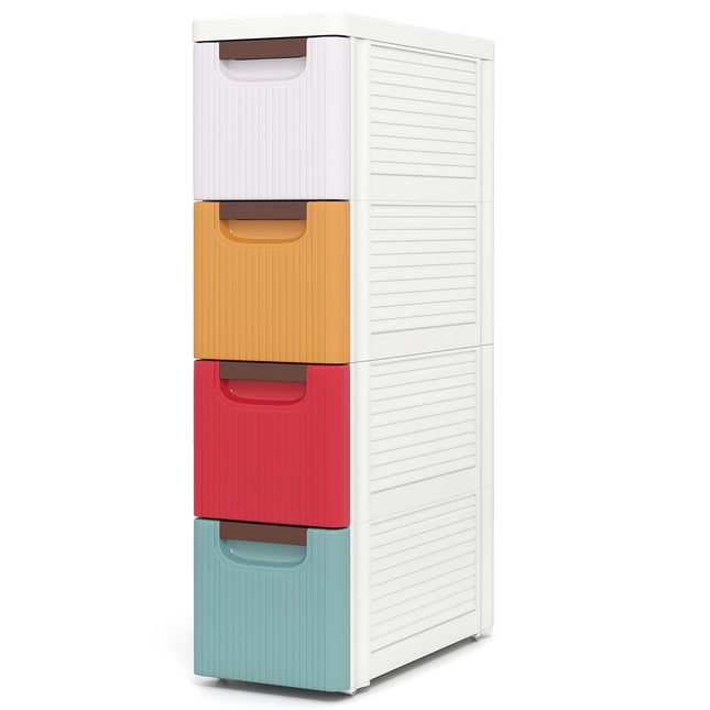 4-Drawer Rolling Organizer with Wheels for Small Spaces