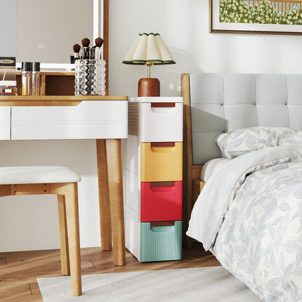 4-Drawer Rolling Organizer with Wheels for Small Spaces