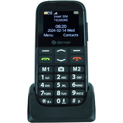 4G Button phone with SOS/alarm button and large clear buttons