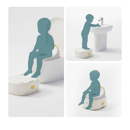 4-In-1 Dinosaur Potty Trainer With Lid And Step Stool