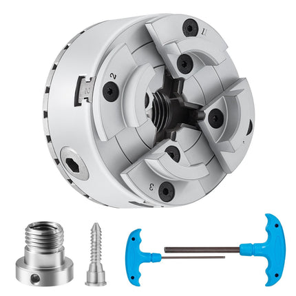 4-Jaw Self-Centering Lathe Chuck, 2.75 in, 1x8 TPI