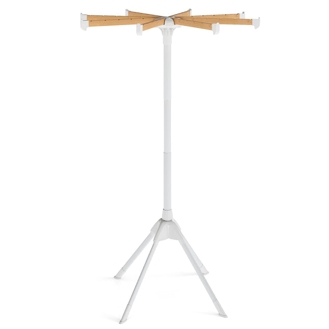 4-Leg Clothes Drying Rack with 8 Bamboo Rods, 40 Slots