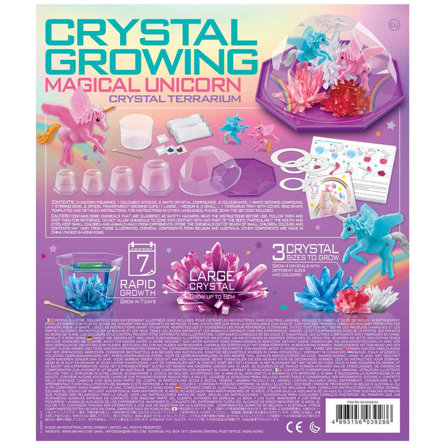 4M Diy Set Magical Unicorn Crystal Terrarium