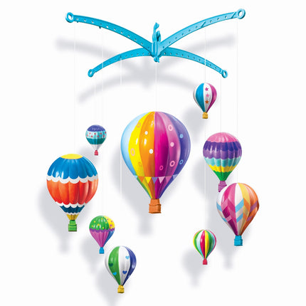 4M Kidzmaker Diy Set Paint Your Own Hot Air Balloons Mobile