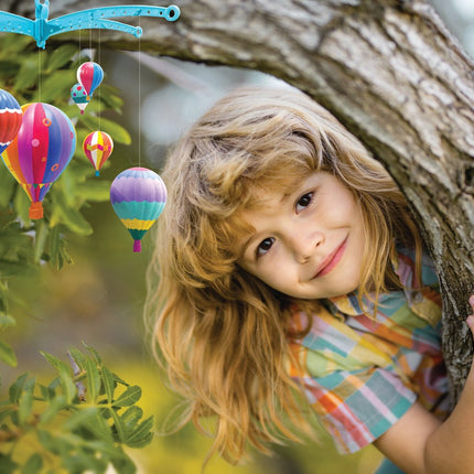 4M Kidzmaker Diy Set Paint Your Own Hot Air Balloons Mobile