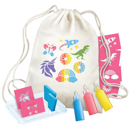 4M Kidzmaker Diy Set Stencil Backpack Printing