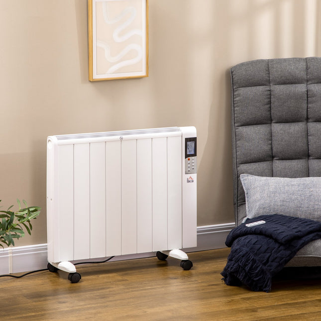 Electric heater 2000W – LCD, remote control, wheels, safe