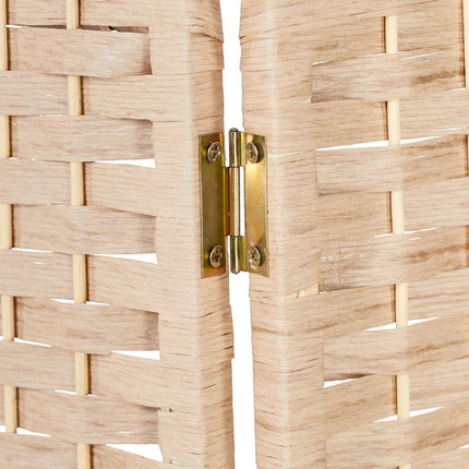 4-Panel Folding Screen in Natural Colour
