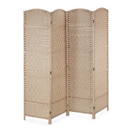 4-Panel Folding Screen in Natural Colour