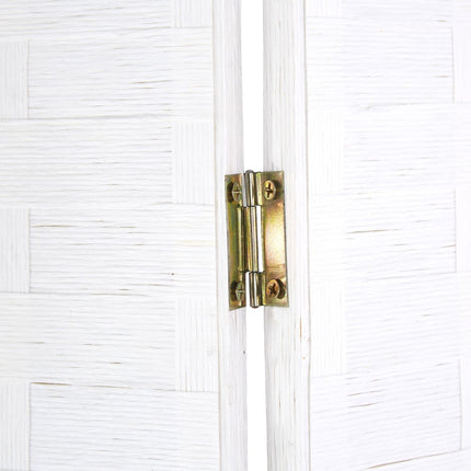 4-Panel Folding Screen in White