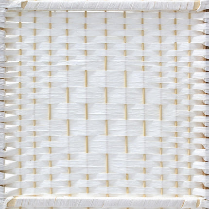 4 Panel Wooden Room Divider, White – Privacy Partition