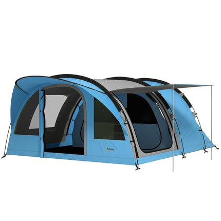 4-Person Family Tunnel Tent with Removable Divider