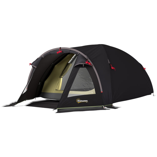 4-Person Tunnel Tent, Lightweight, UV 50+ Protection