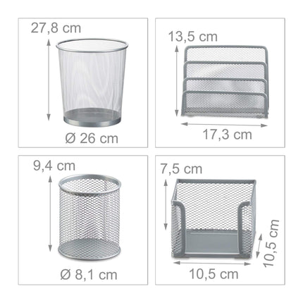 4-Piece Desk Organizer Set