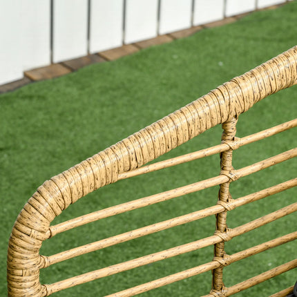 4-piece garden furniture in rattan, cushions included