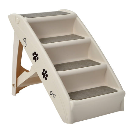 4-Step Foldable Pet Ladder, Non-Slip, 62.5 x 38 x 49 cm