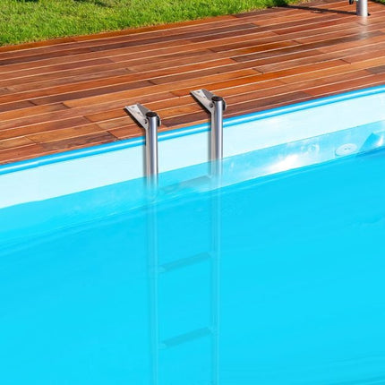 4-Step Telescoping Boat Ladder, 304 Stainless, 500 lb