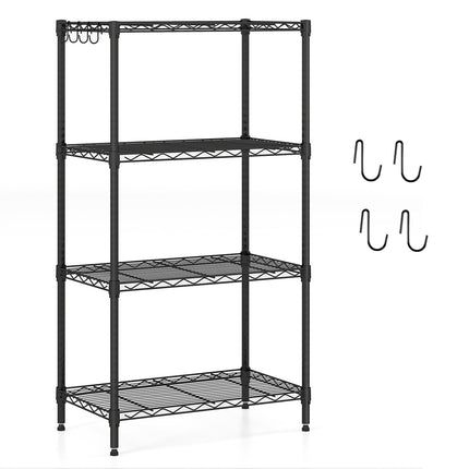 4-Tier Adjustable Metal Storage Shelf – Heavy Duty