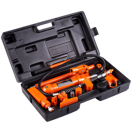 4-Ton Porta Power Hydraulic Ram Kit, 3.9 ft Hose, Case