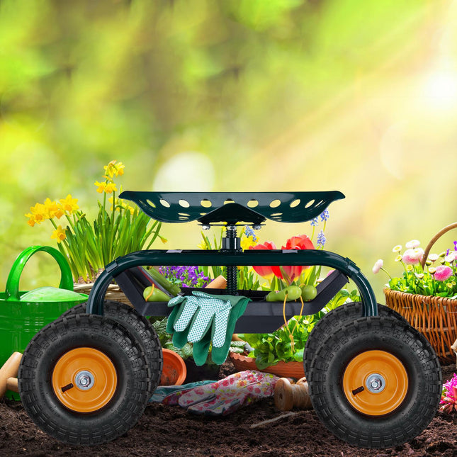 4 Wheelbarrow Tyres with Steel Rims, Pneumatic 4.10/3.50-4