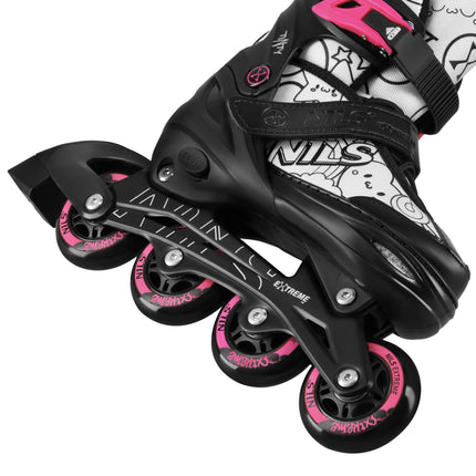 4-in-1 Adjustable Skates Set, Pink, Size S (31-34)