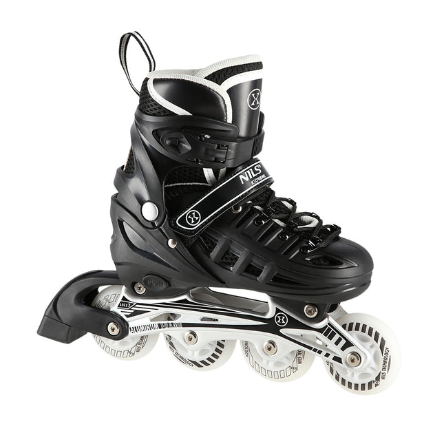 4-in-1 Black LED Inline/Ice Skates, Size S (31-34)