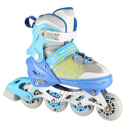 4-in-1 Blue Inline & Ice Skates, Size L (39-43)